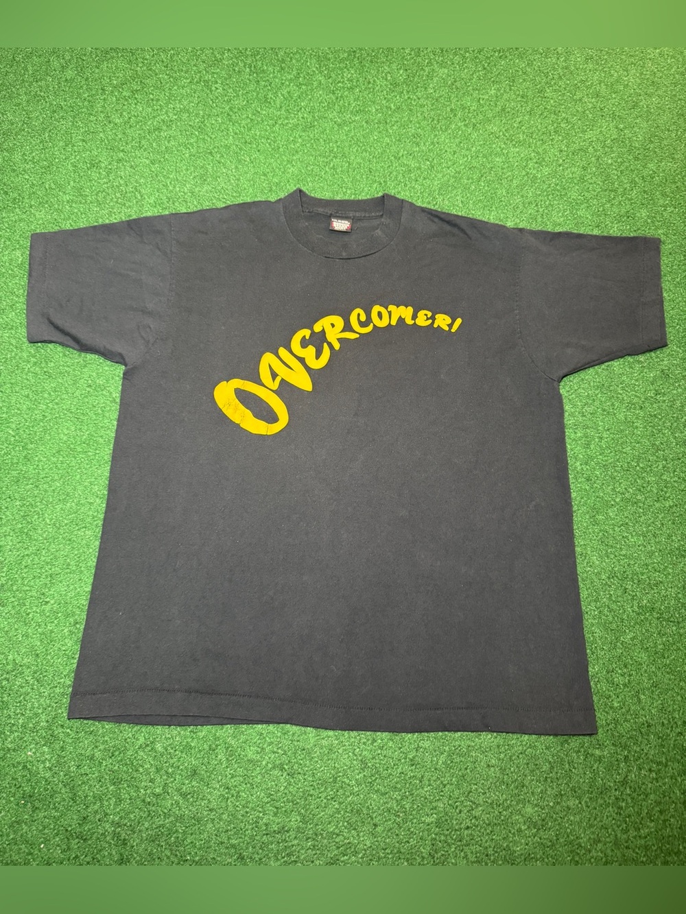 Rev 12:11 Overcomer Vintage Christian Jesus 90s 24x30 Black XXL T Shirt